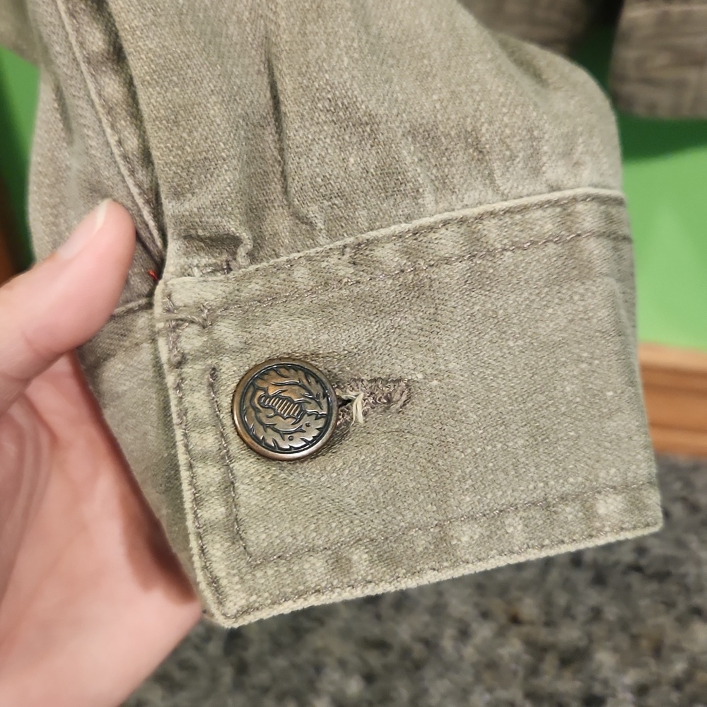 Patch Denim Jacket Leopard Print - Picture 5 of 9